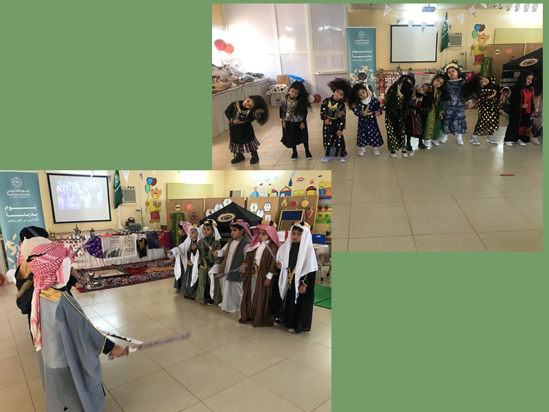 الاحتفاء بيوم التأسيس في الروضة الأولى بأشيقر