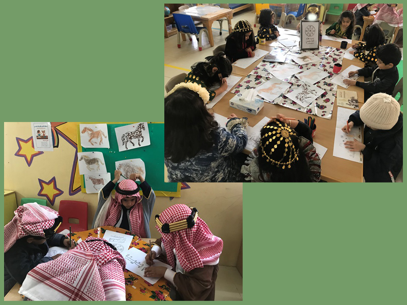 الاحتفاء بيوم التأسيس في الروضة الأولى بأشيقر