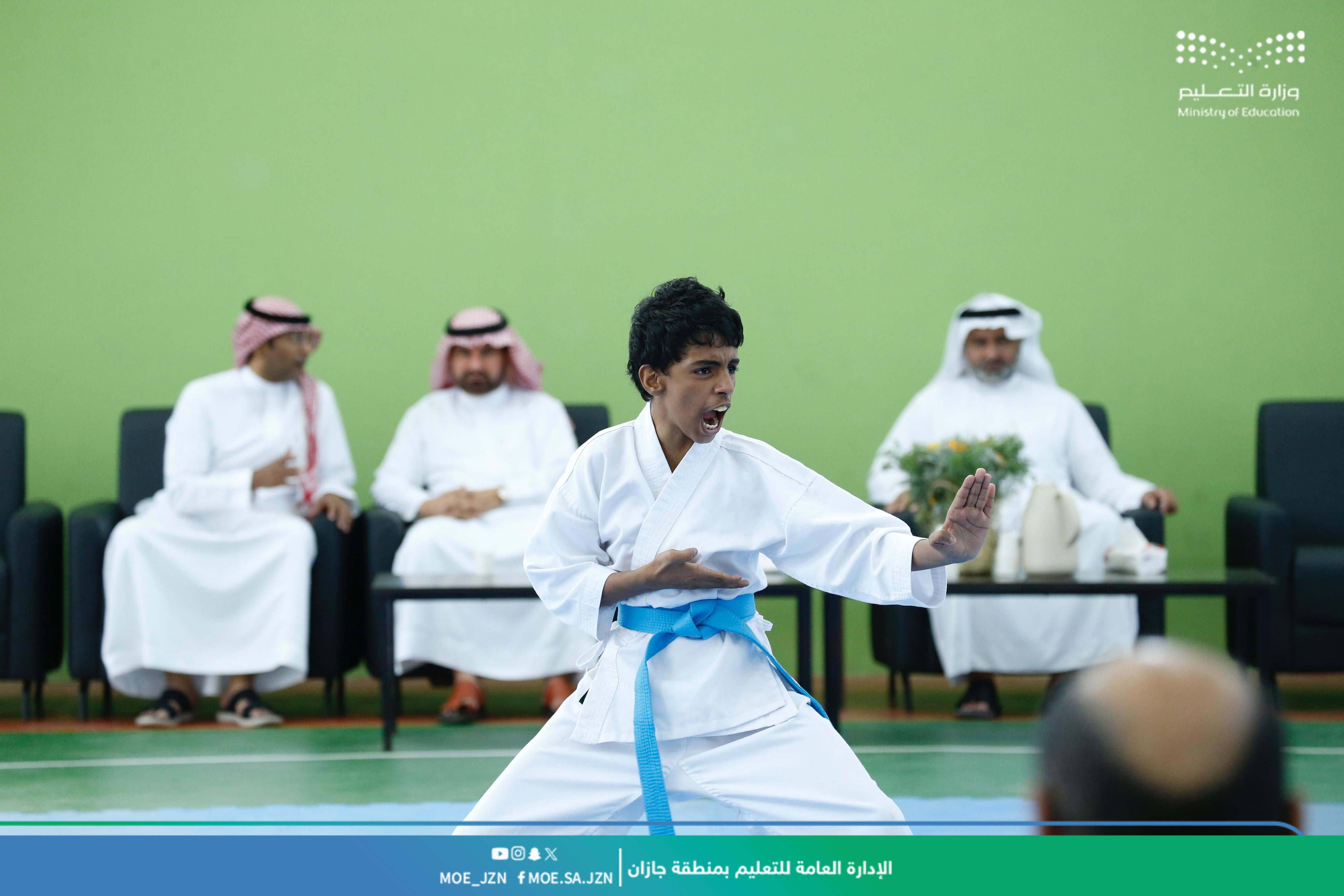 تعليم جازان يختتم بطولة "الكاراتيه" للدفاع عن النفس
