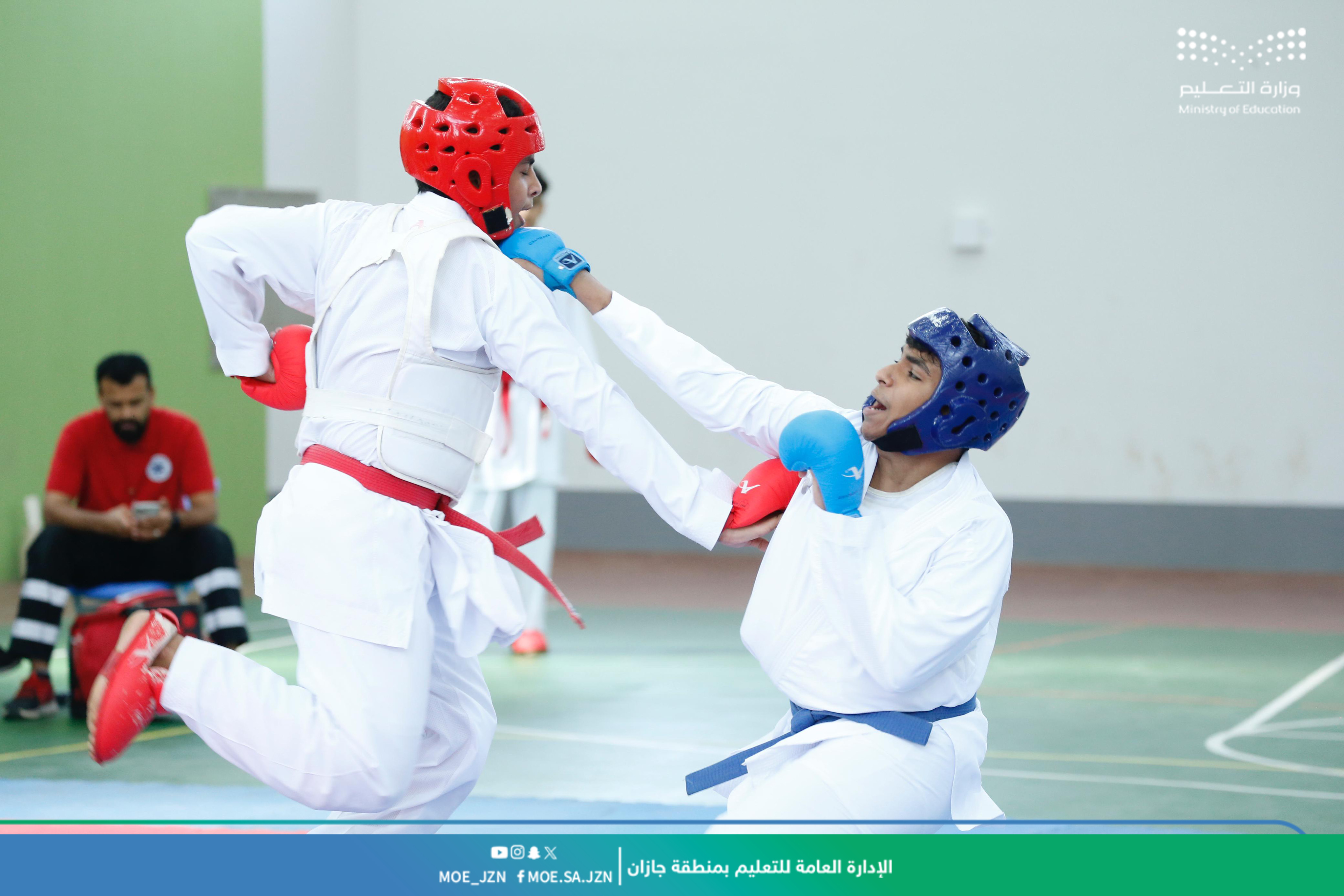 تعليم جازان يختتم بطولة "الكاراتيه" للدفاع عن النفس