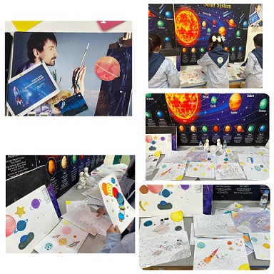 ورشة عمل خاصة بـمسابقة ( الفضاء مداك ) في الابتدائية الخامسة بشقراء