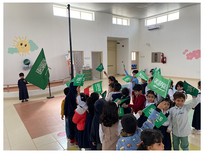 يوم العلم في الروضة الرابعة بشقراء