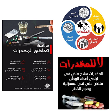 برنامج ( التوعية بأضرار المخدرات ) في الابتدائية الخامسة بشقراء 