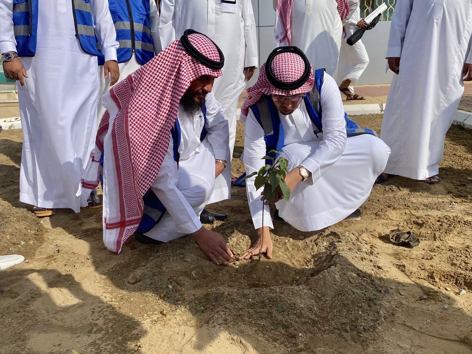 تدشين مبادرة "غرسة" بالشراكة مع مكتب وزارة البيئـــة والزراعـــة والميـاة بمحافظة القنفذة