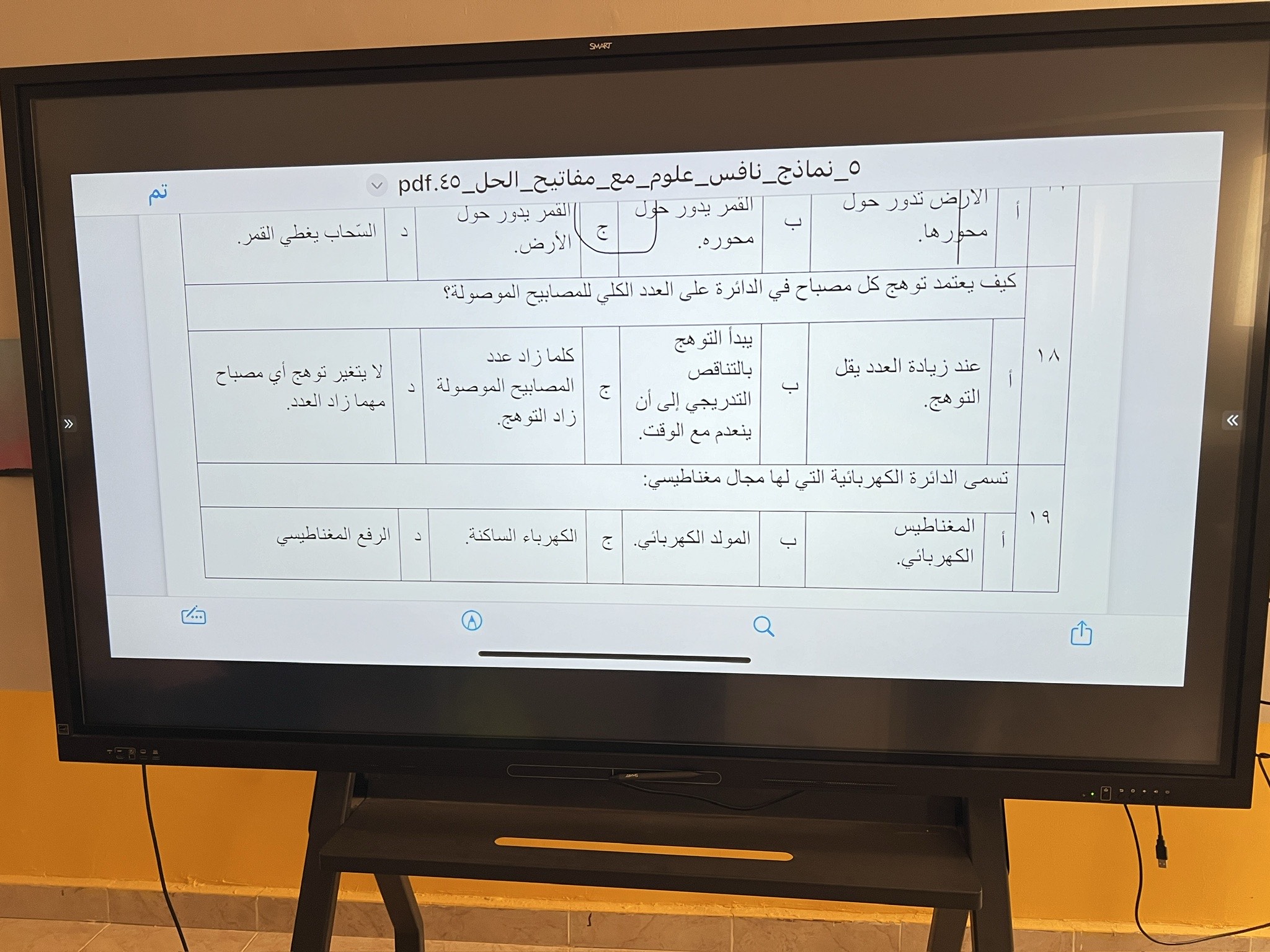تدريب طالبات الصف الثالث المتوسط على نماذج نافس في متوسطة و ثانوية أشيقر